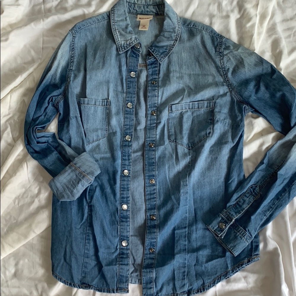 Chambray jean shirt
